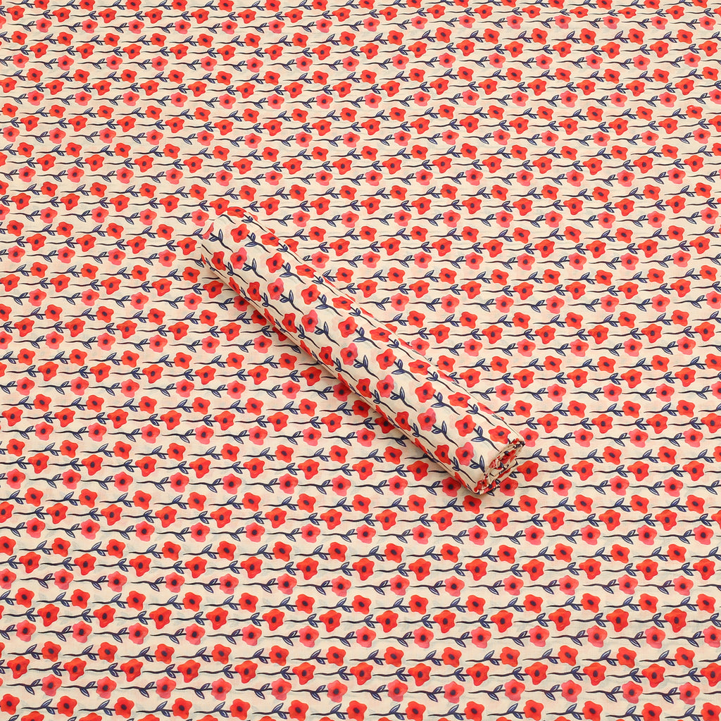 Coral Ditsy Lawn 2pc
