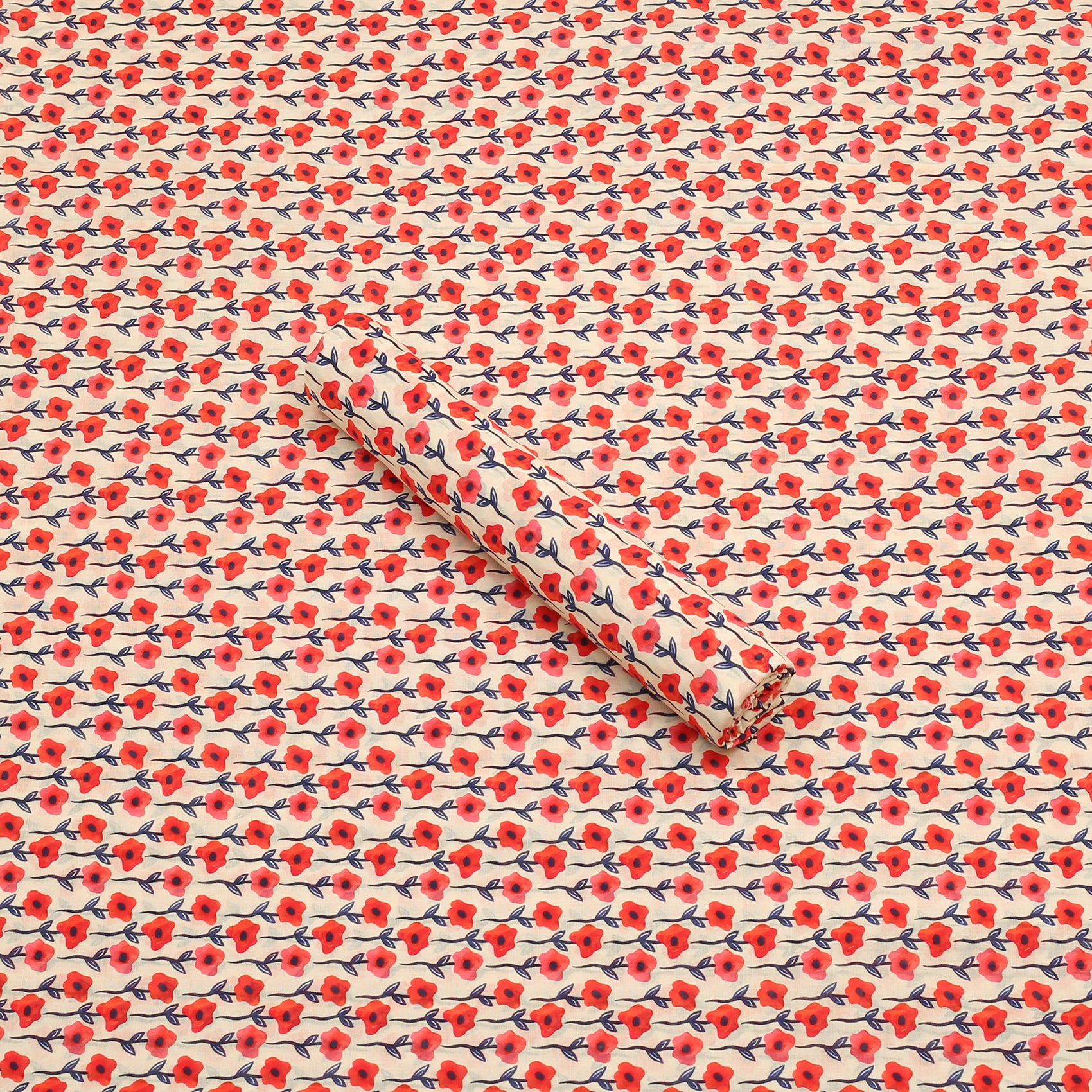 Coral Ditsy Lawn 2pc