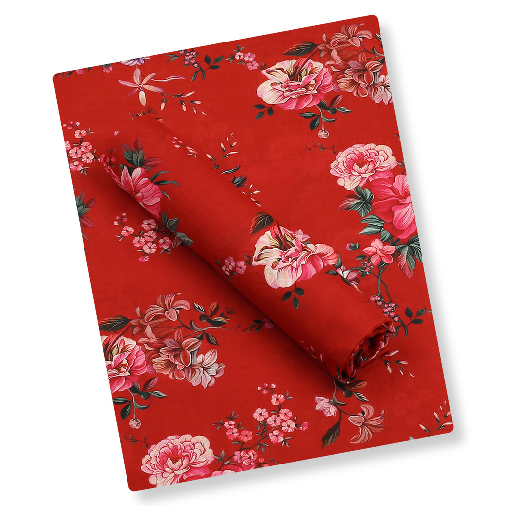 Red Peony Lawn Shirt