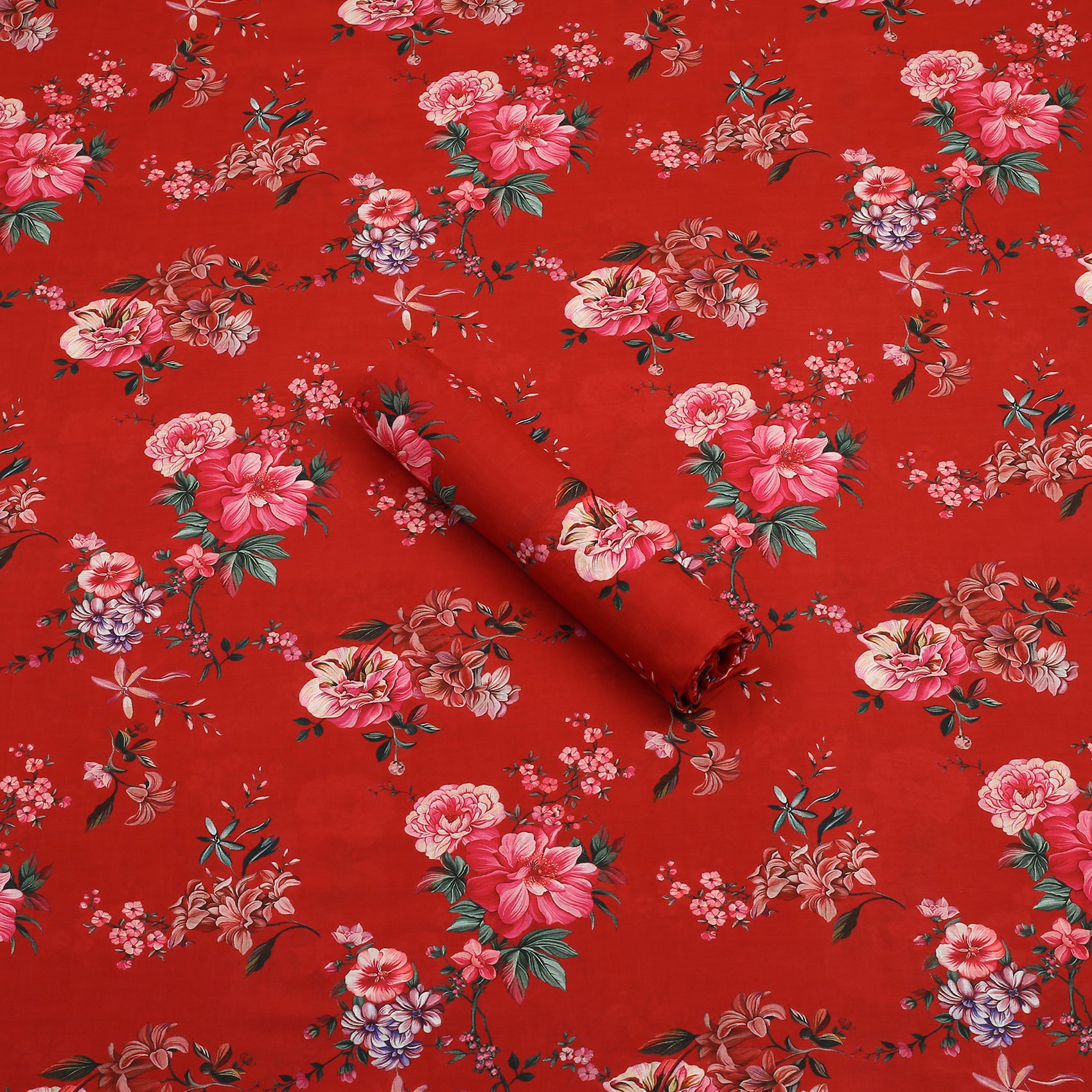 Red Peony Lawn Shirt