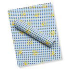 Blue Blossom Check Lawn 2pc