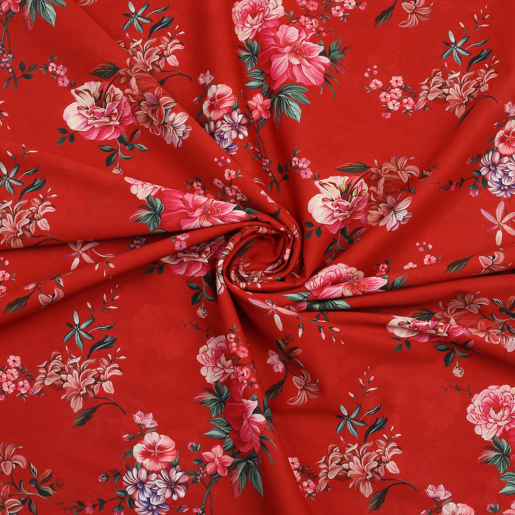 Red Peony Lawn Shirt