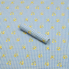 Blue Blossom Check Lawn 2pc