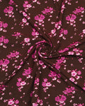 Espresso Floral Linen Shirt