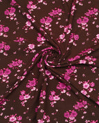 Espresso Floral Linen 2 Piece