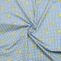 Blue Blossom Check Lawn Shirt