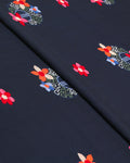 Navy Petalveil Linen 2 Piece