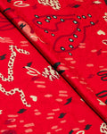 Red Fable Silk 2 Piece