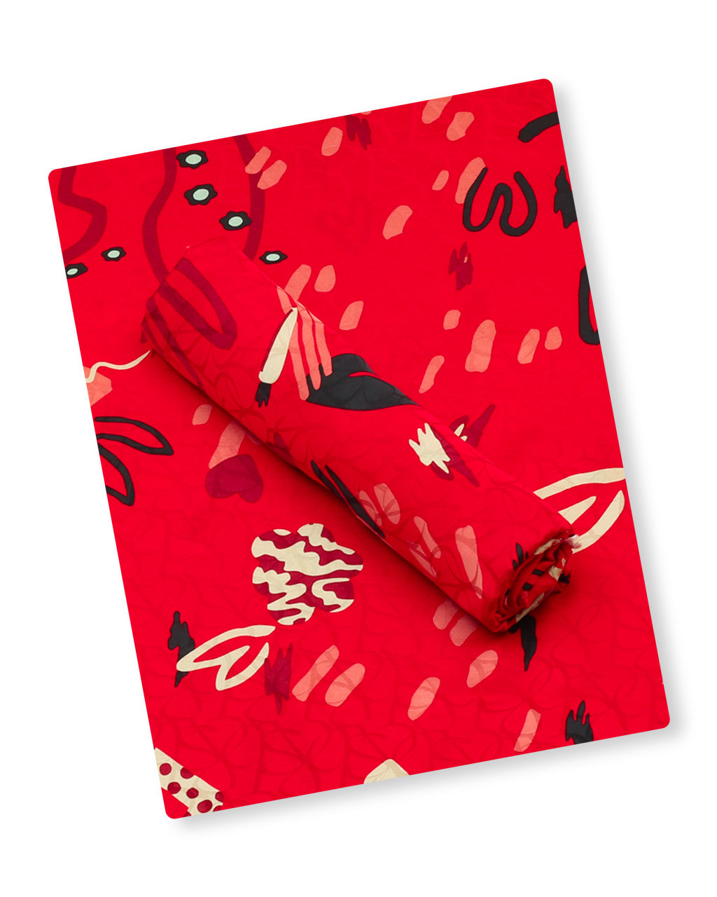 Red Fable Silk 2 Piece