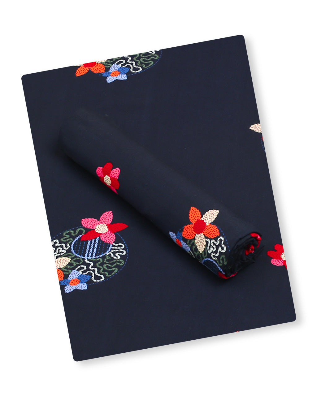 Navy Petalveil Linen 2 Piece