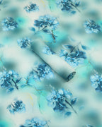 Blue Nilofar Linen 2 Piece