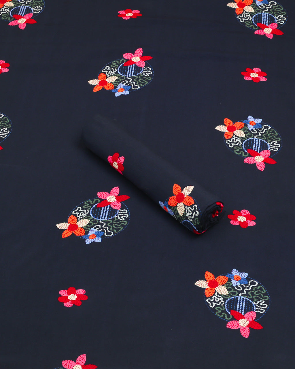 Navy Petalveil Linen 2 Piece