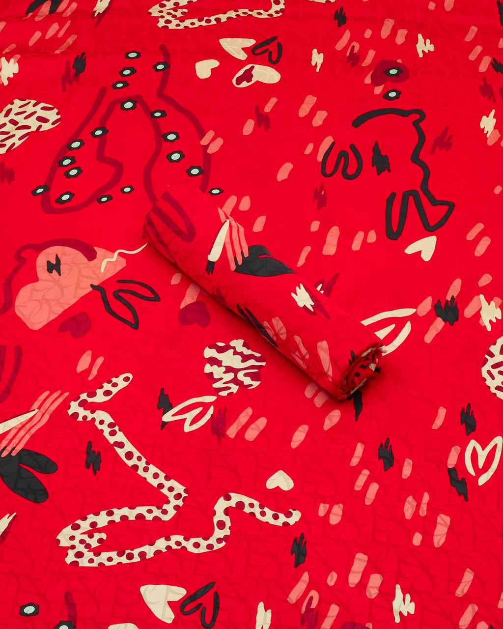Red Fable Silk 2 Piece