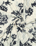 Denim Floral Linen Shirt