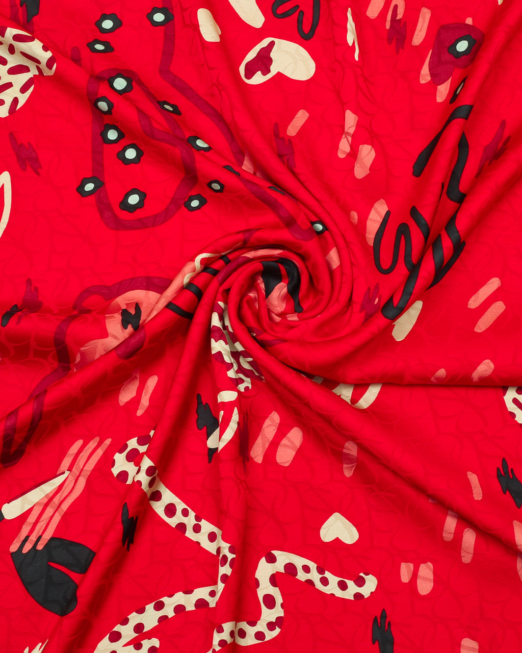 Red Fable Silk 2 Piece