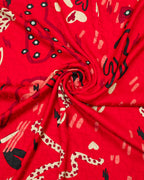 Red Fable Silk 2 Piece