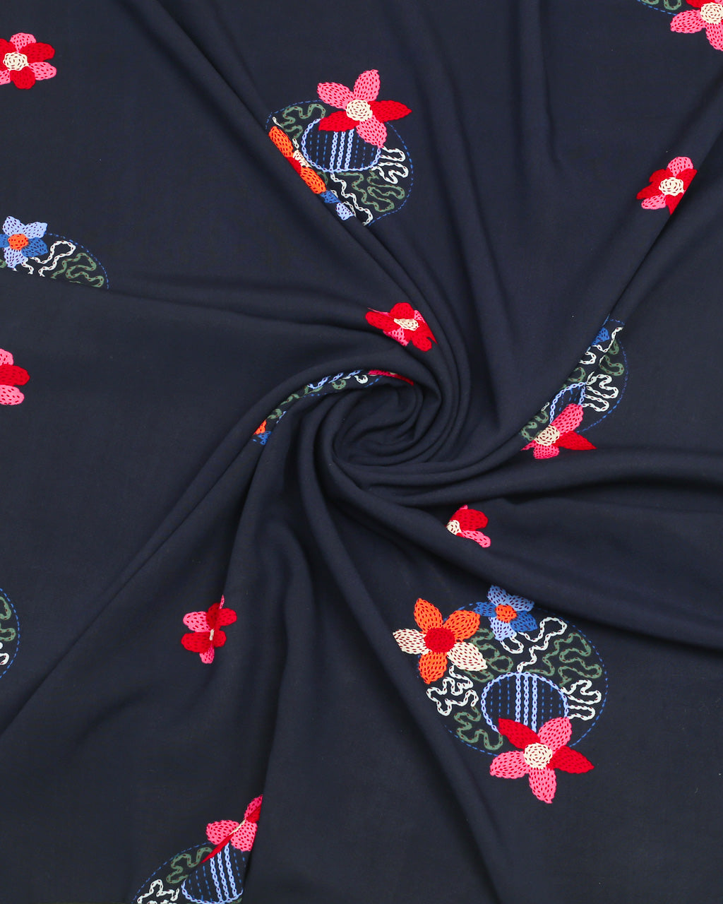 Navy Petalveil Linen 2 Piece