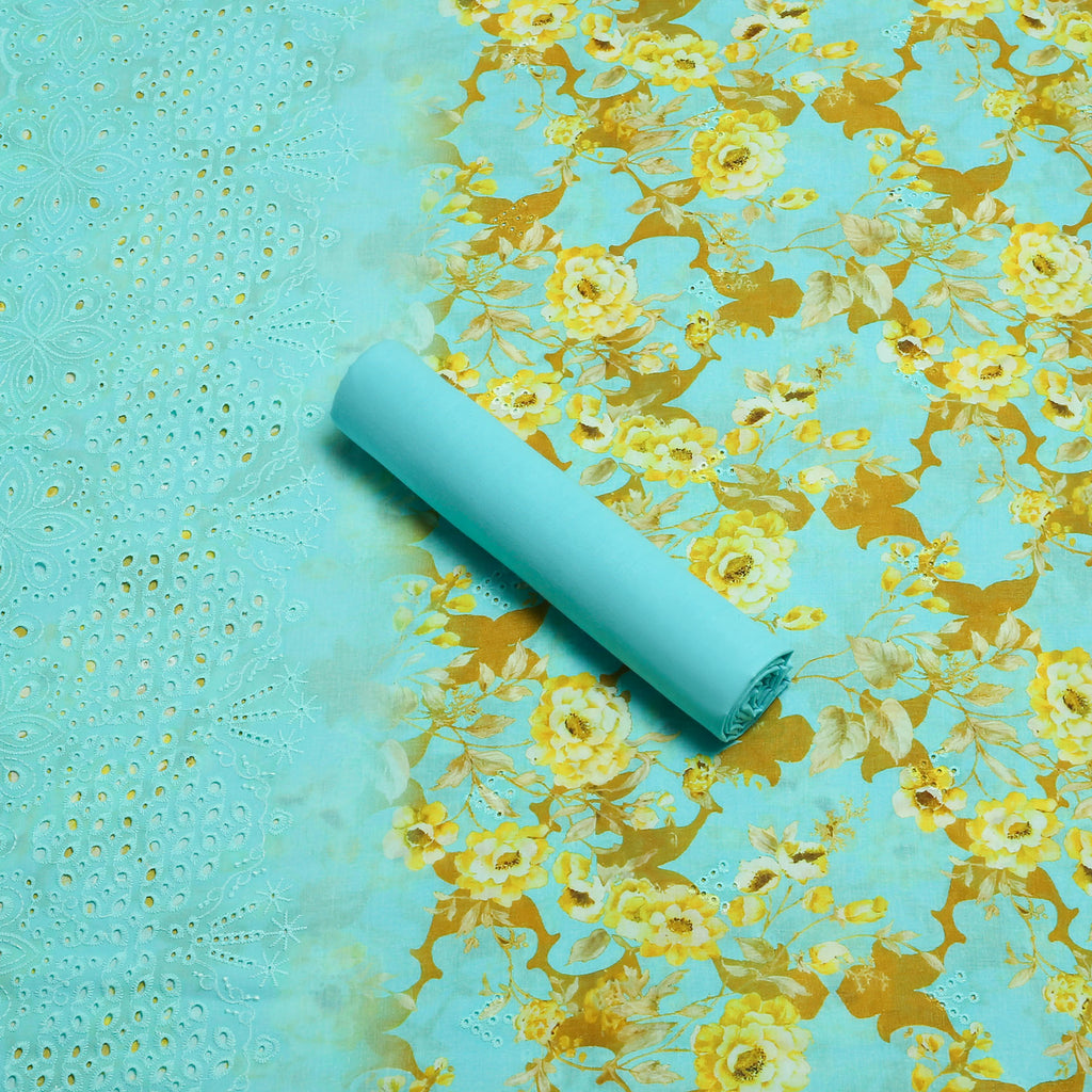 Turquoise Elegance Lawn 3pc