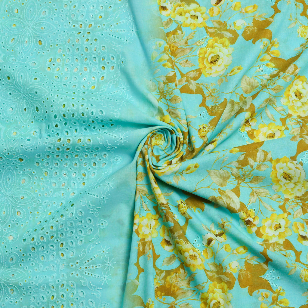 Turquoise Elegance Lawn 3pc