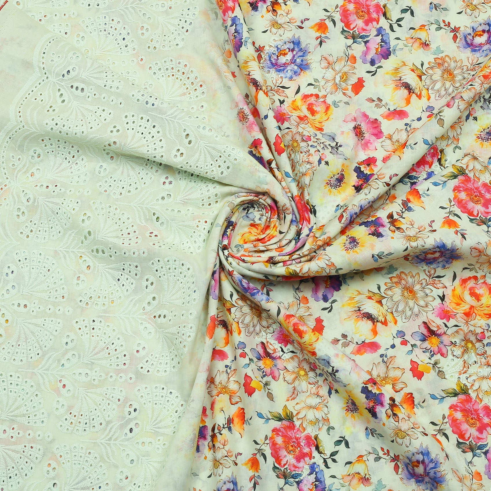 Mint Confetti Lawn 3pc