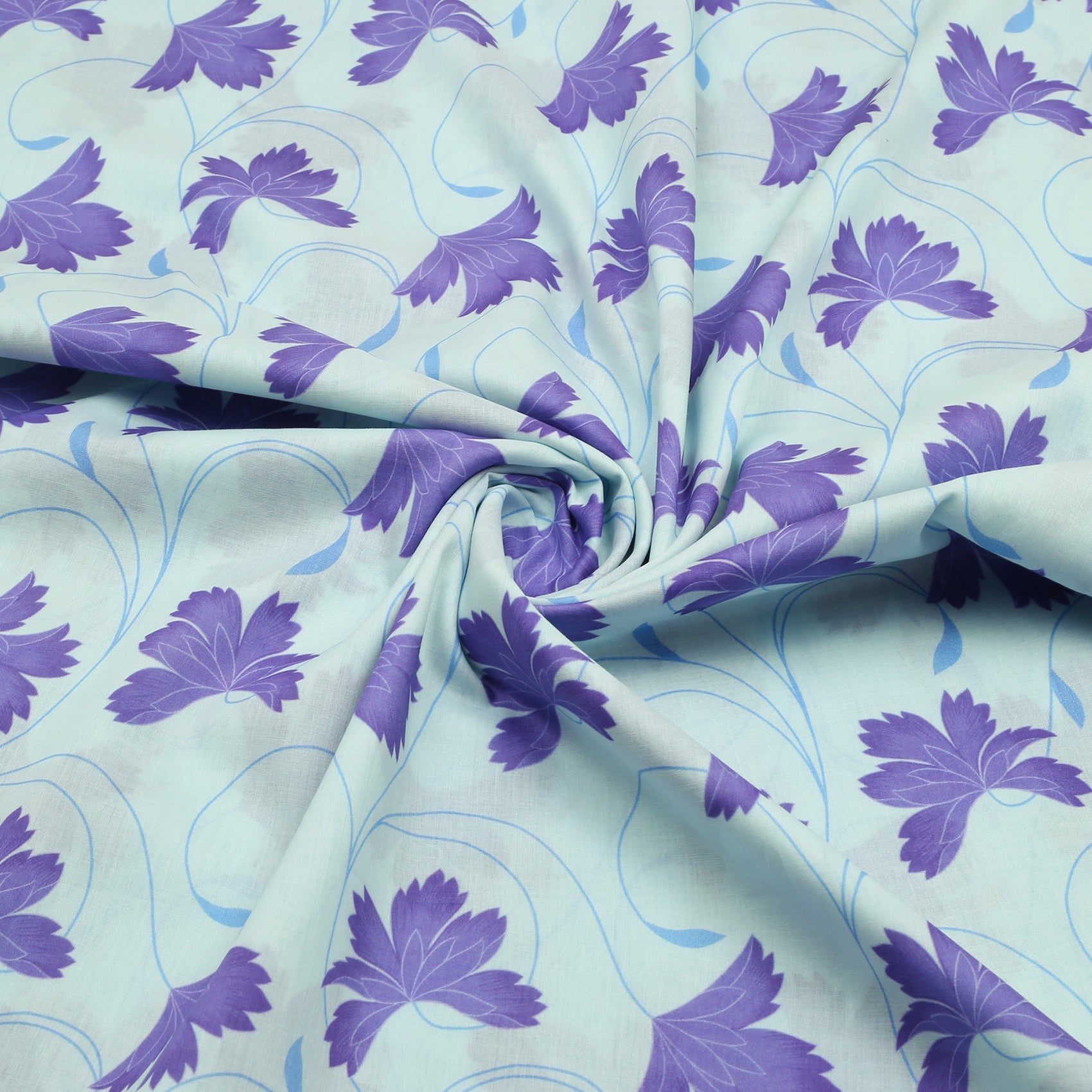 Aqua Violet Lawn Shirt