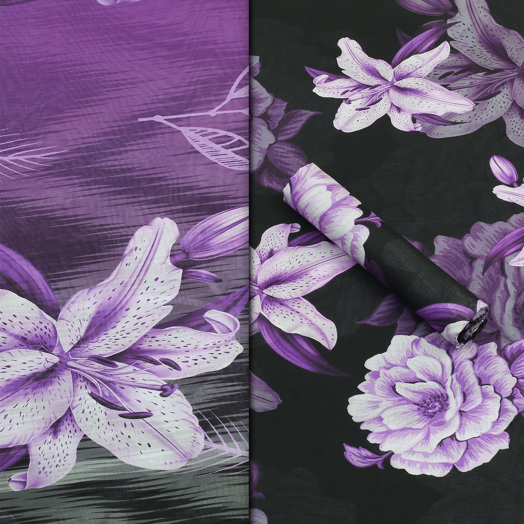 Violet Luxe Lawn 3-piece