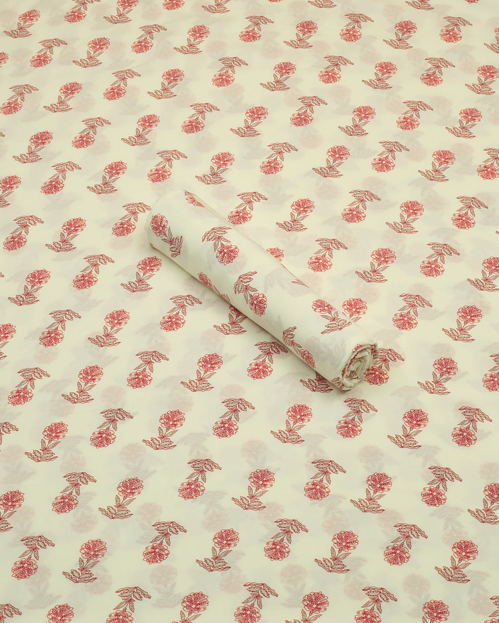 Floral Stamp Linen 2 Piece