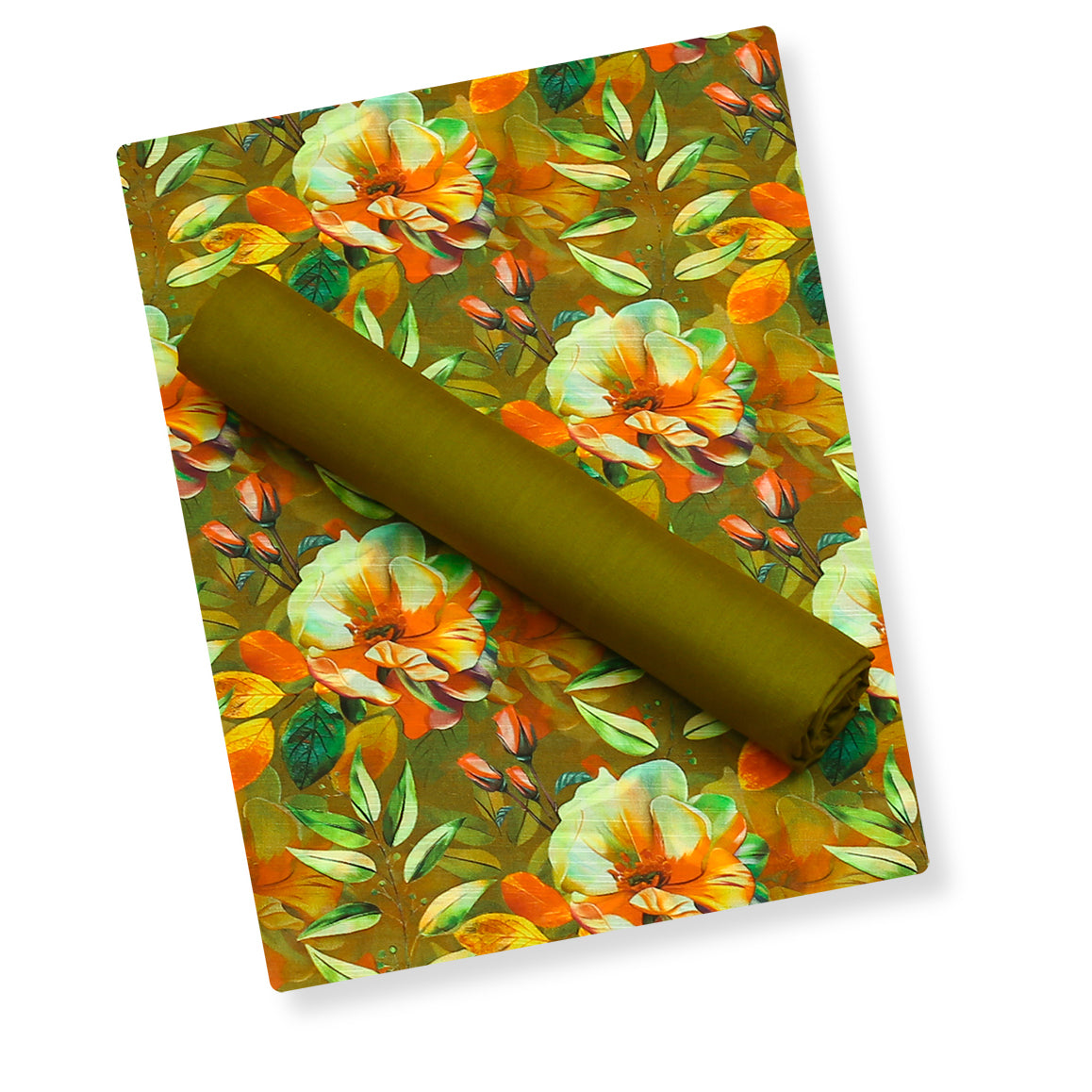 Floral Slub Lawn 2pc