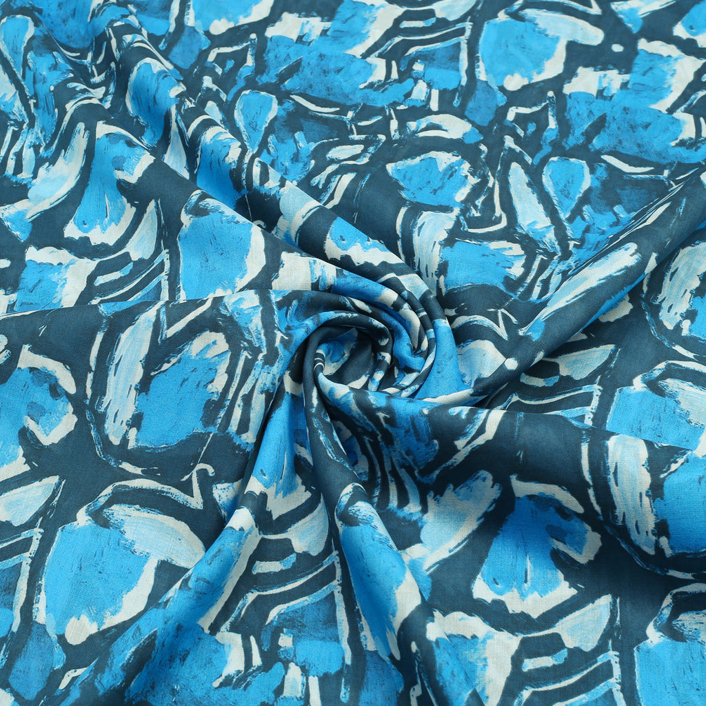 Blue Opulence Lawn 2pc