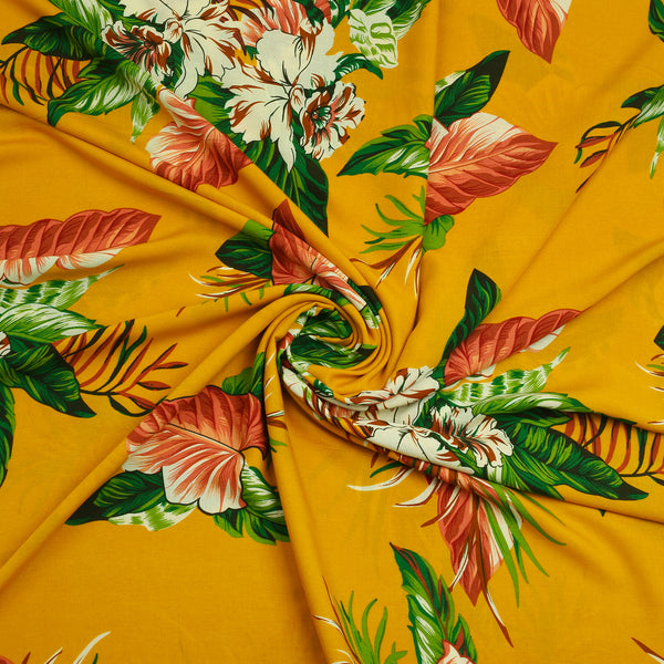 Tropical Sunburst Linen Shirt
