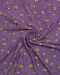 Grape Floral Linen Shirt