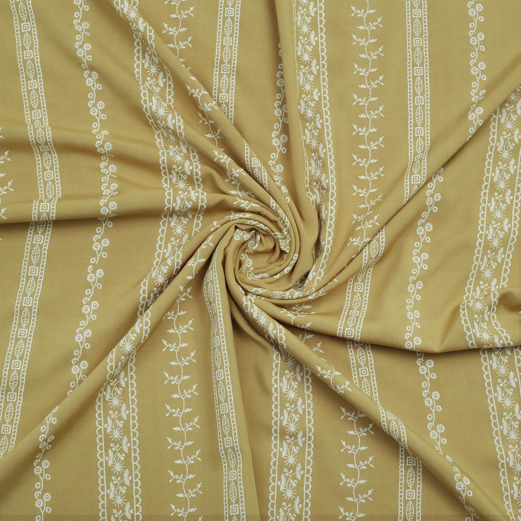 Mustard Lace Linen Shirt