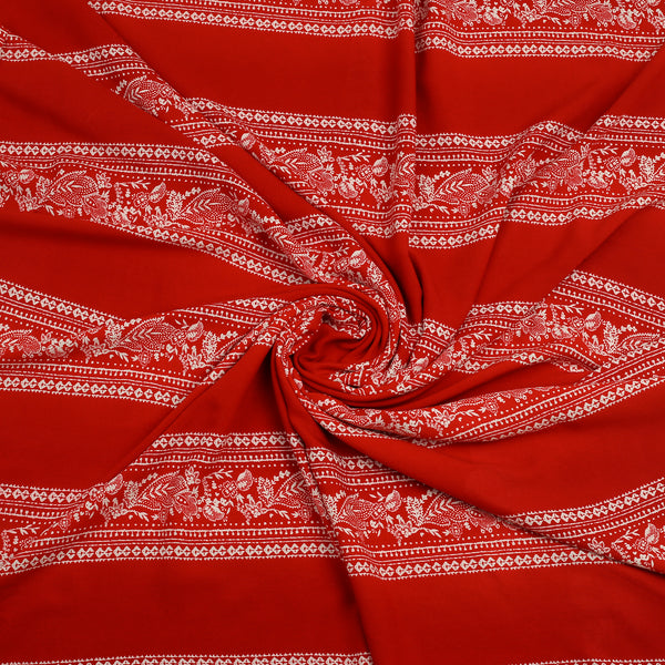 Crimson Charm Linen Shirt