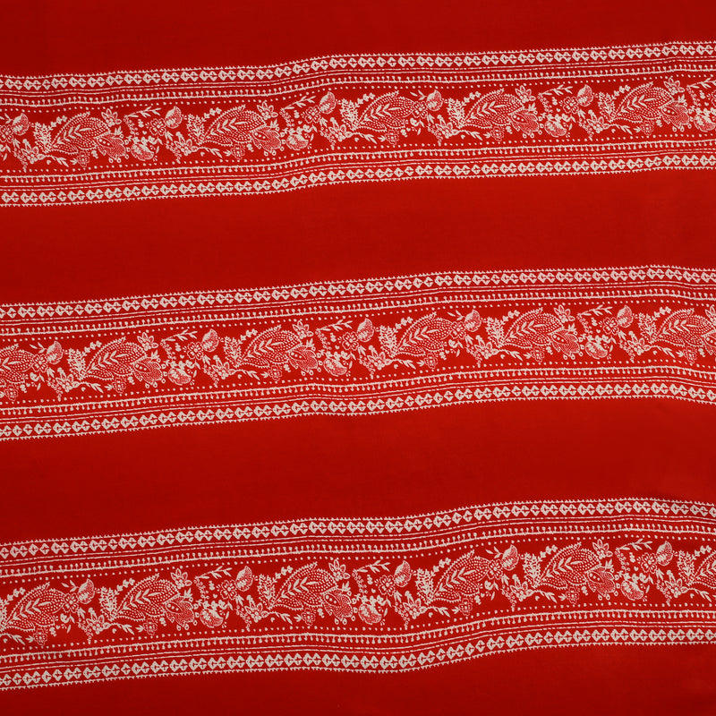 Crimson Charm Linen Shirt