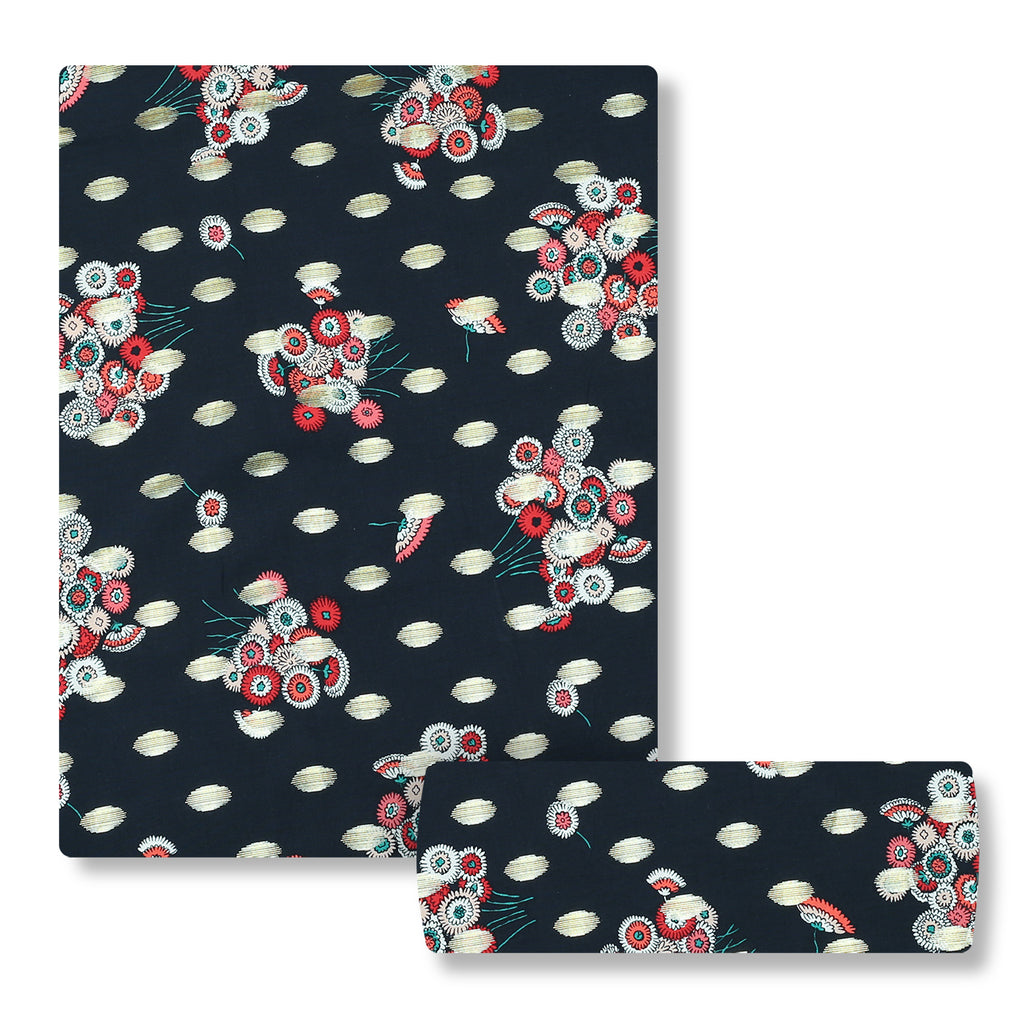 Navy Bloom Linen 2pc