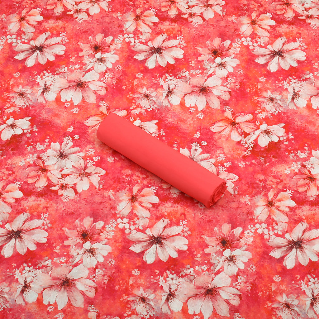 Vermilion Bloom Blended Lawn 2PC