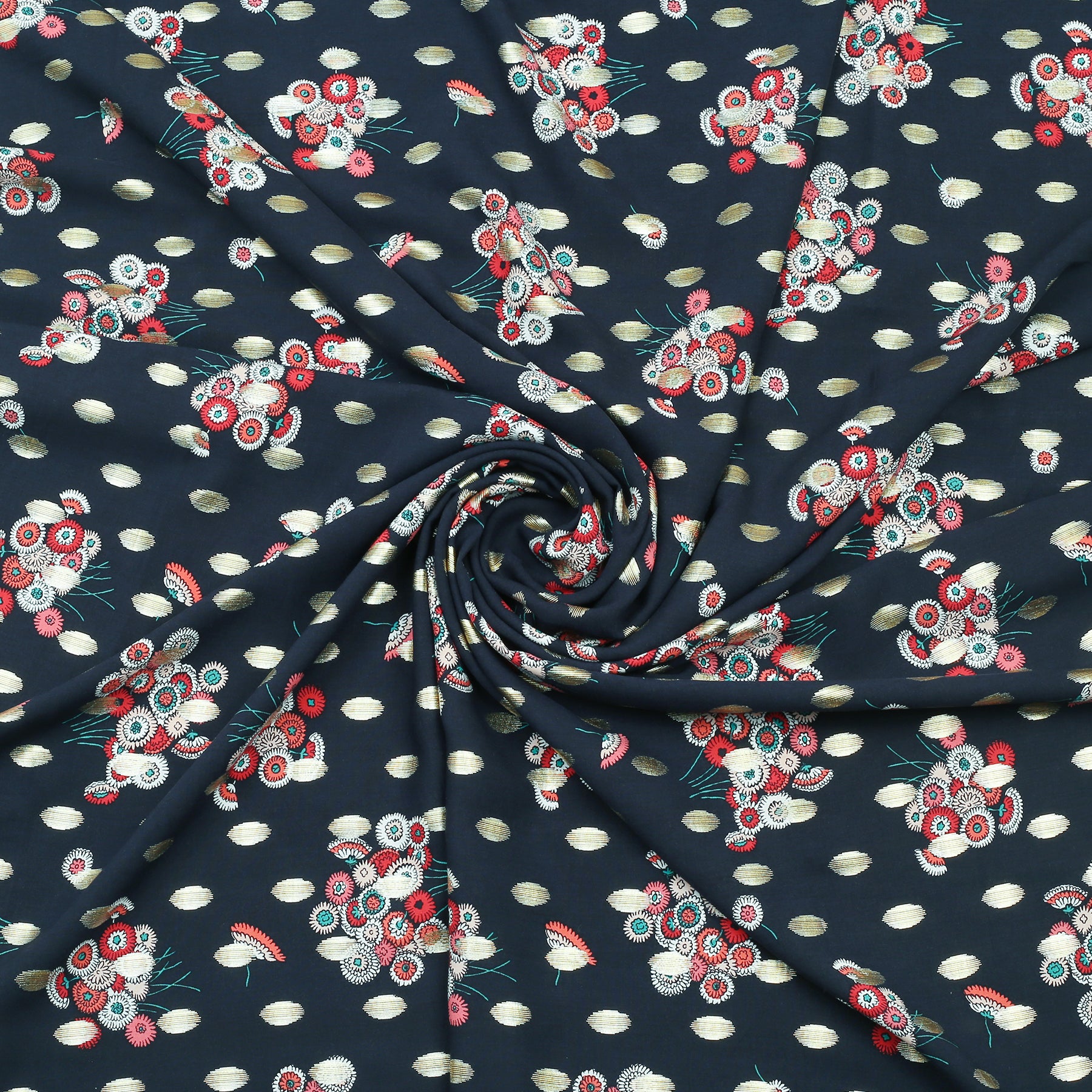 Navy Bloom Linen 2pc