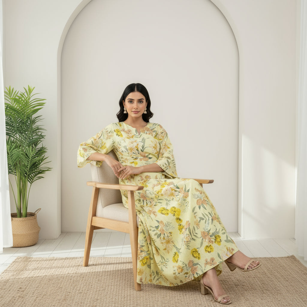 Lemon Bloom Linen 2pc