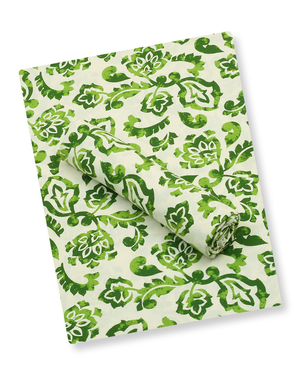 Green Damask Linen 2 Piece