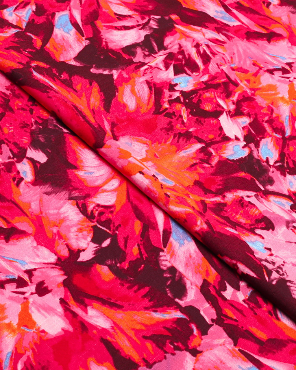 Crimson Abstract Linen 2 Piece