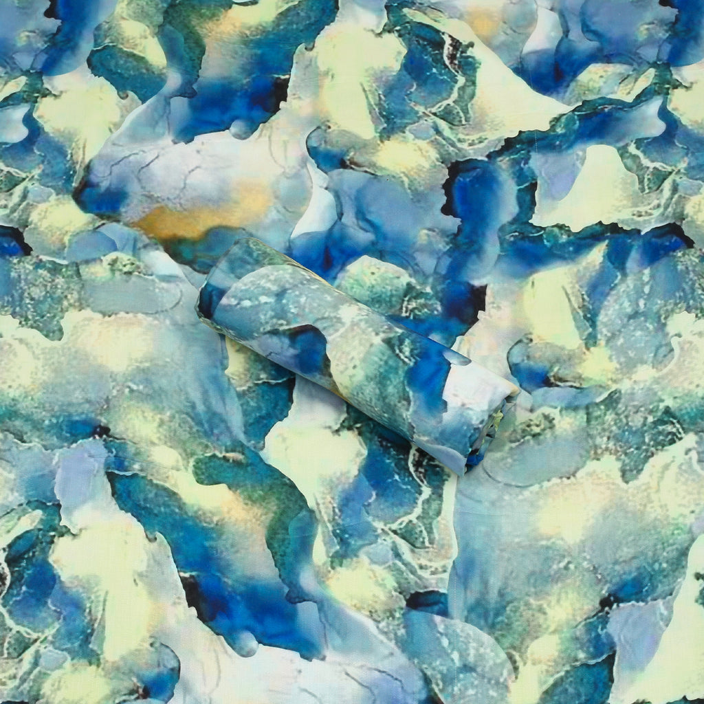 Digital Printed  Kundan Marina 2PC