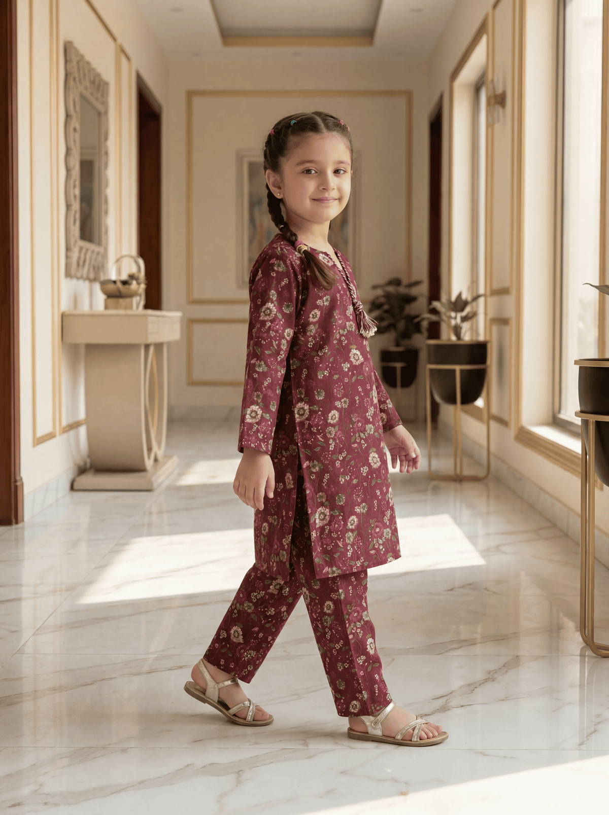Wine Bloom Co-Ord Set