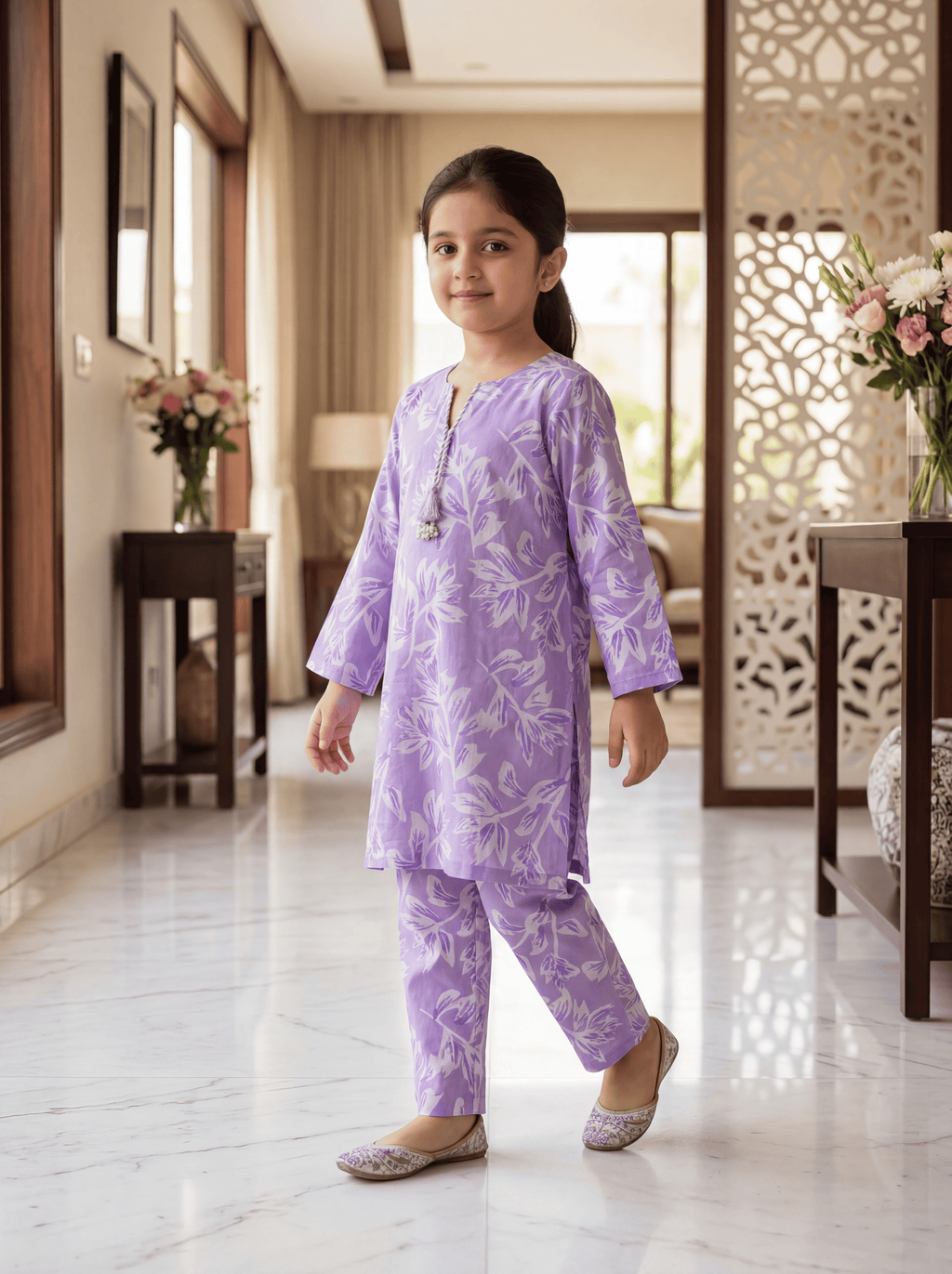 Purple Petal Co-Ord Set