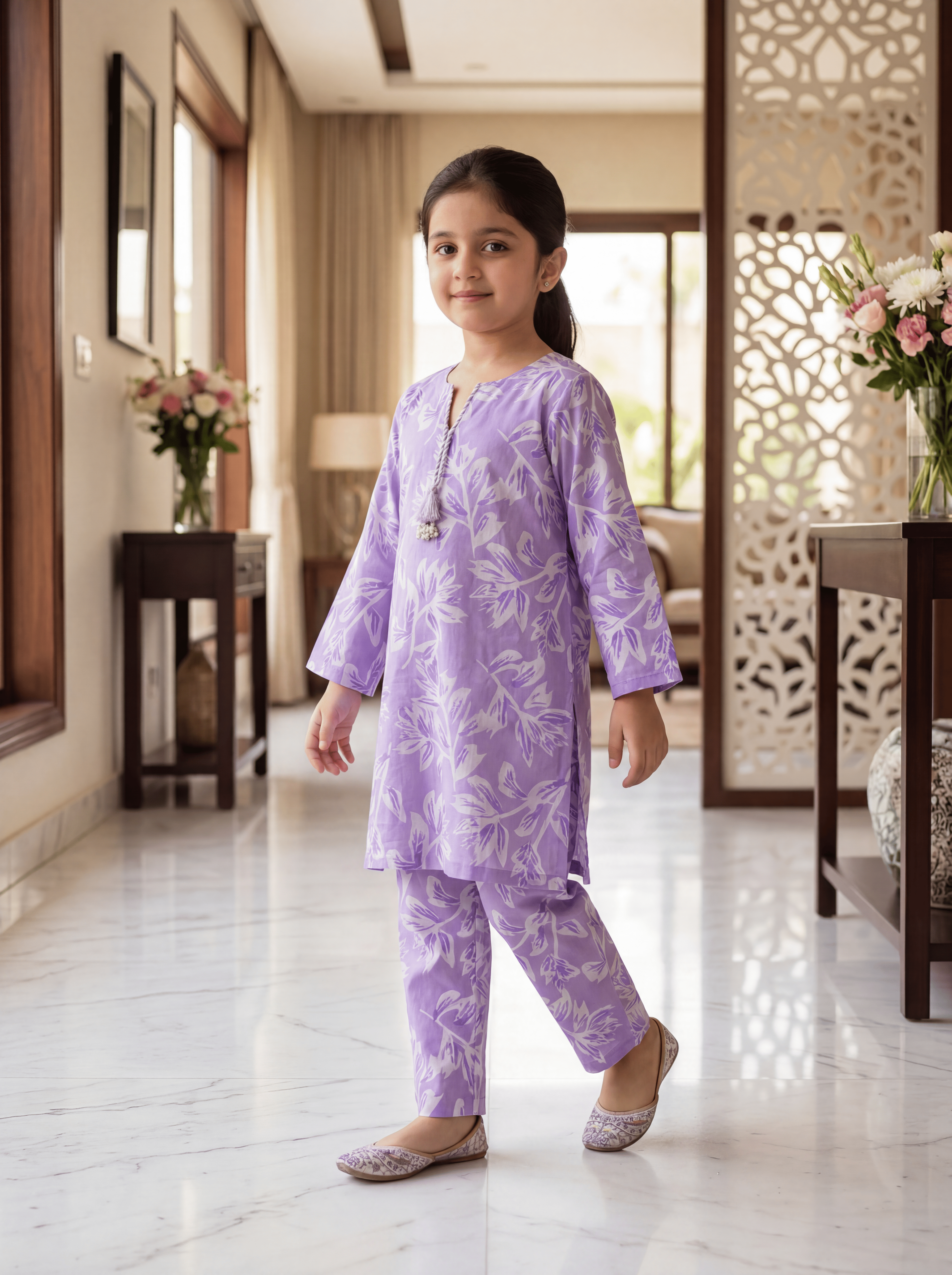 Purple Petal Co-Ord Set