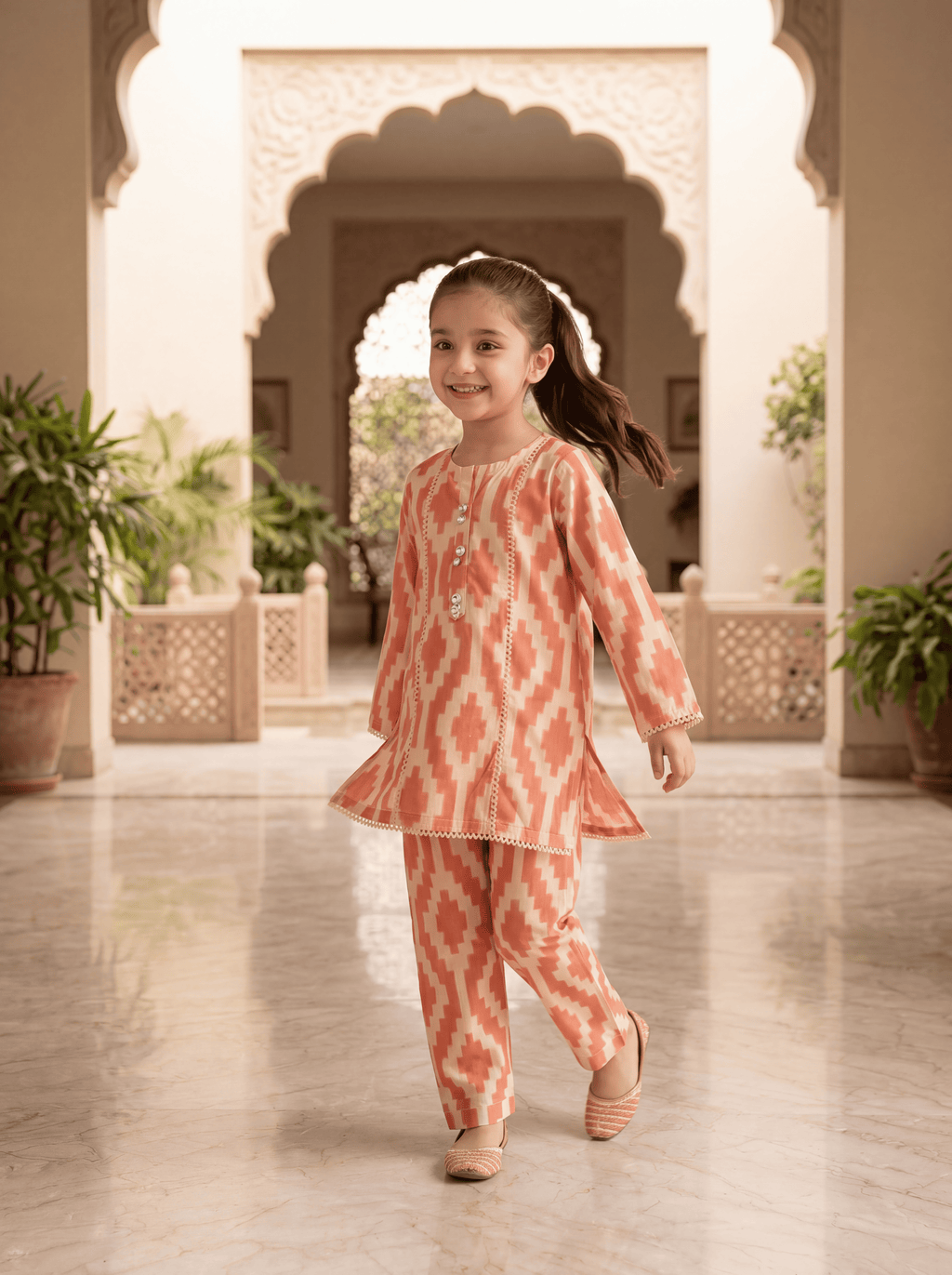 Coral Glow Co-Ord Set