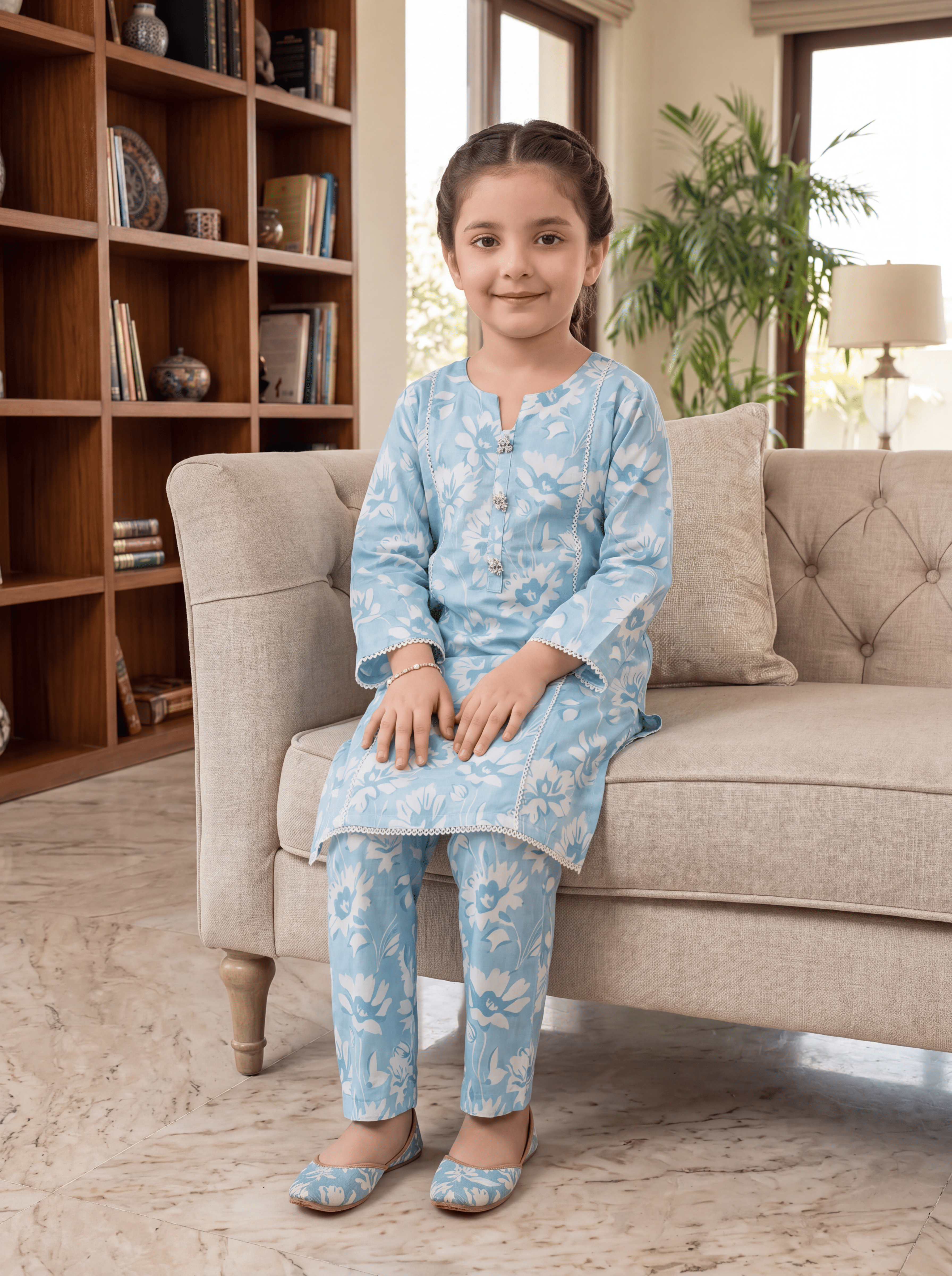 Elegant Sky Co-Ord Set