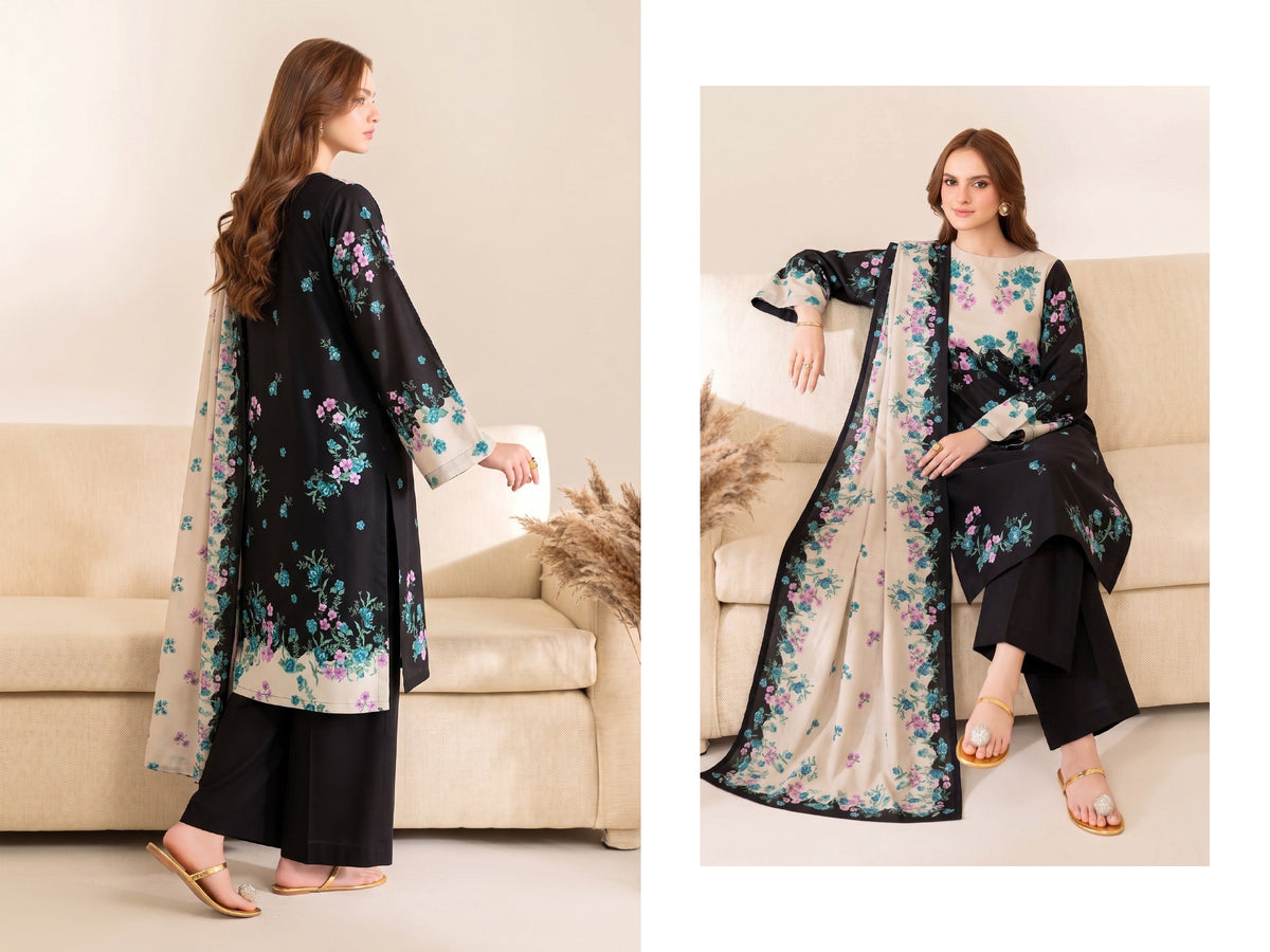 Black Orchid Linen 3 Piece