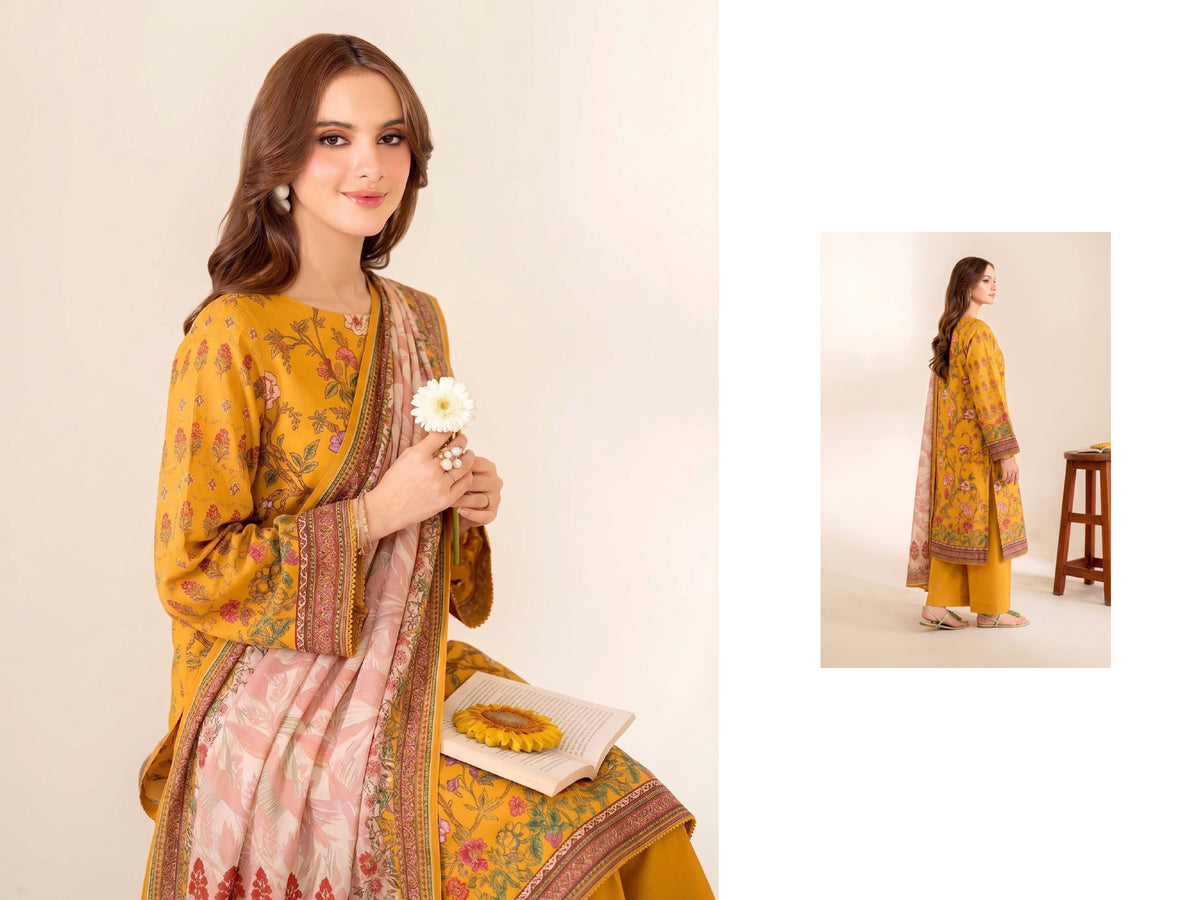 Classic Mustard Linen 3 Piece